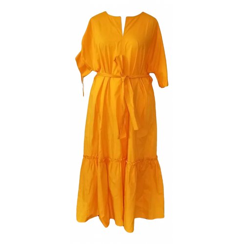 Pre-owned Marina Rinaldi Maxi Dress In Yellow