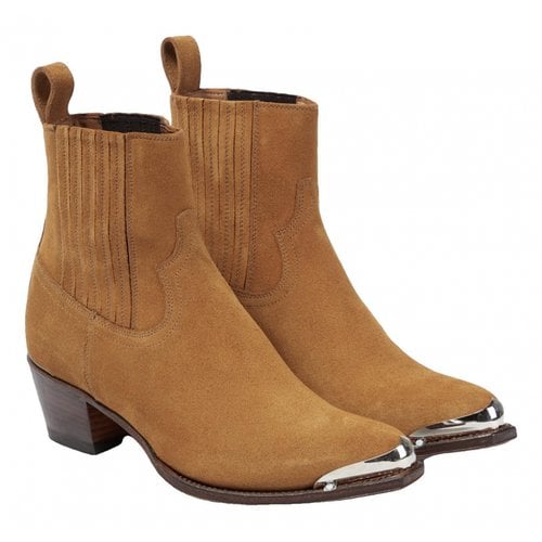 Pre-owned Dodo Bar Or Boots In Beige