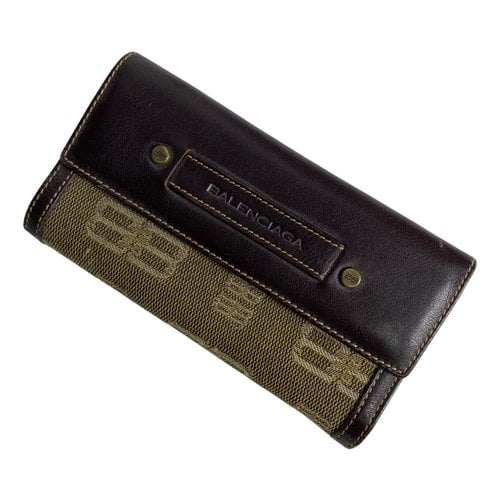 Pre-owned Balenciaga Leather Wallet In Brown