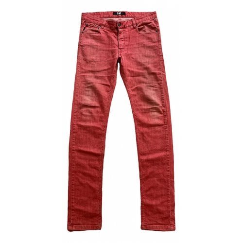 Pre-owned Raf Simons Straight Jeans In Red
