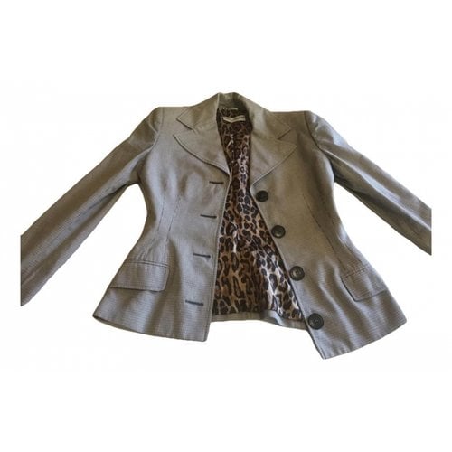 Pre-owned Dolce & Gabbana Wool Suit Jacket In Brown