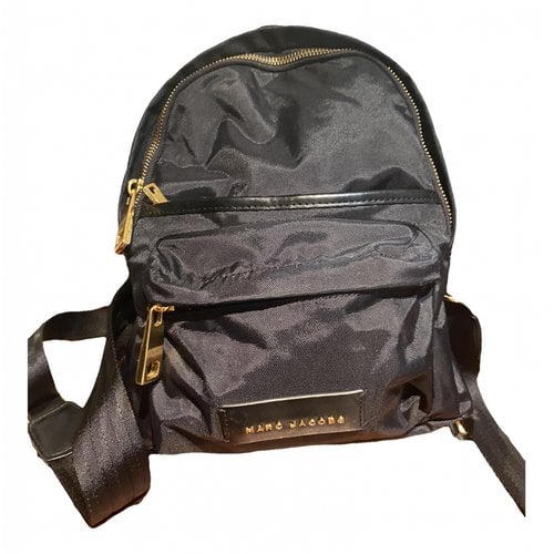 Pre-owned Marc Jacobs Cloth Backpack In Black