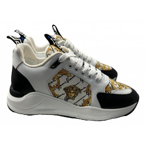 Pre-owned Versace Trainers In White