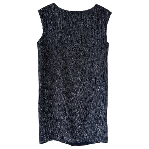 Pre-owned Whistles Glitter Mini Dress In Anthracite