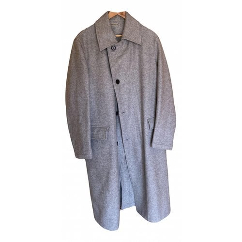 Pre-owned Krizia Wool Coat In Grey