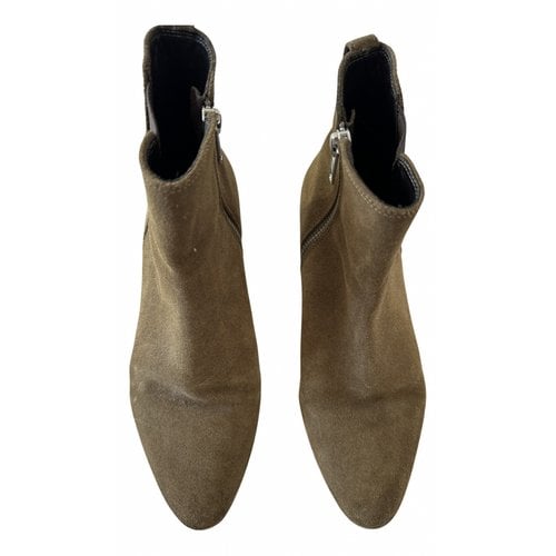 Pre-owned Isabel Marant Ankle Boots In Khaki