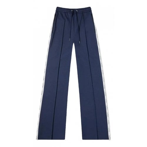 Pre-owned Rokh Trousers In Blue