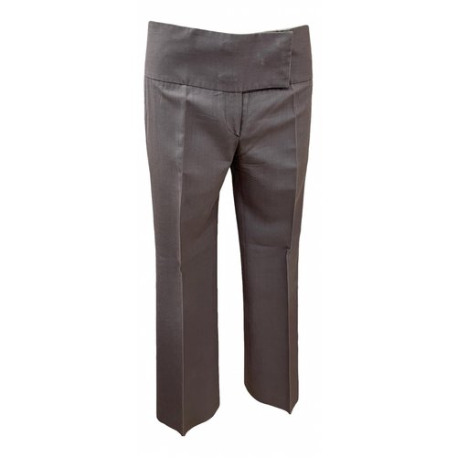 Pre-owned Chloé Silk Straight Pants In Other