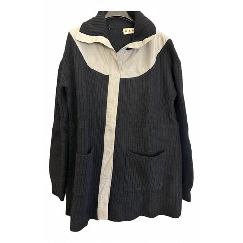 Pre-owned Marni Wool Cardigan In Blue