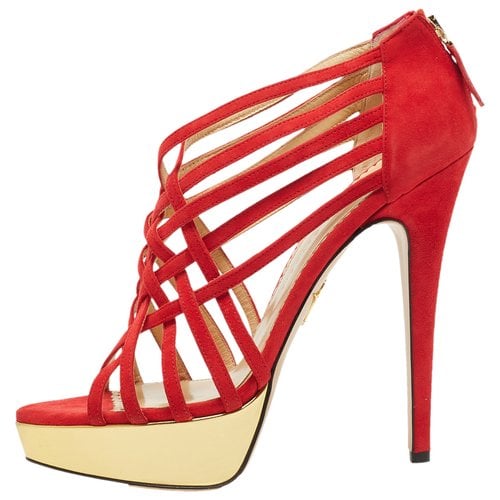 Pre-owned Charlotte Olympia Sandal In Red
