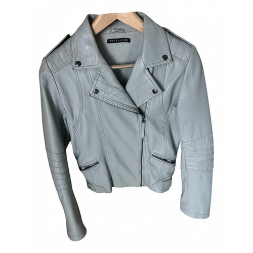 Pre-owned Berenice Leather Biker Jacket In Other