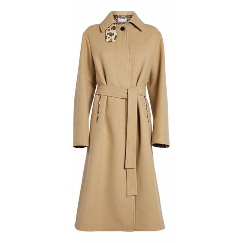 Pre-owned Chloé Cashmere Coat In Beige