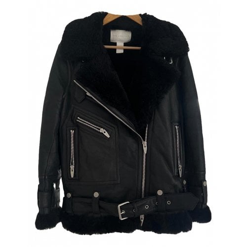 Pre-owned The Arrivals Leather Jacket In Black