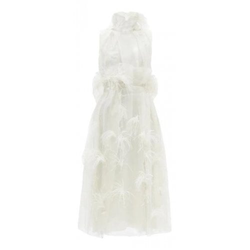 Pre-owned Roksanda Silk Mid-length Dress In White