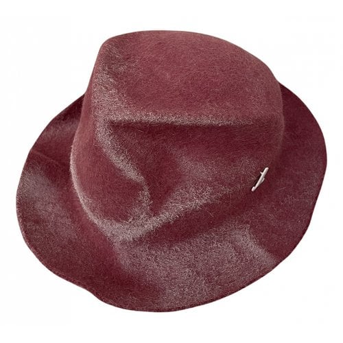 Pre-owned Muhlbauer Wool Hat In Pink
