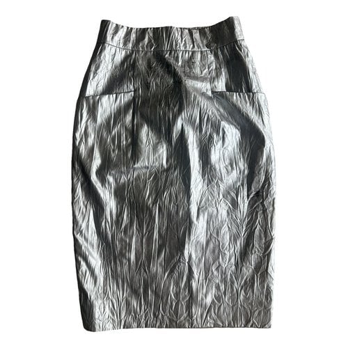 Pre-owned Chanel Mid-length Skirt In Metallic