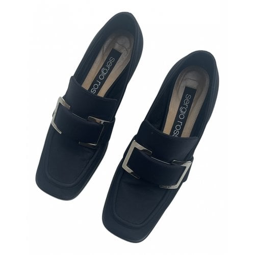 Pre-owned Sergio Rossi Flats In Black