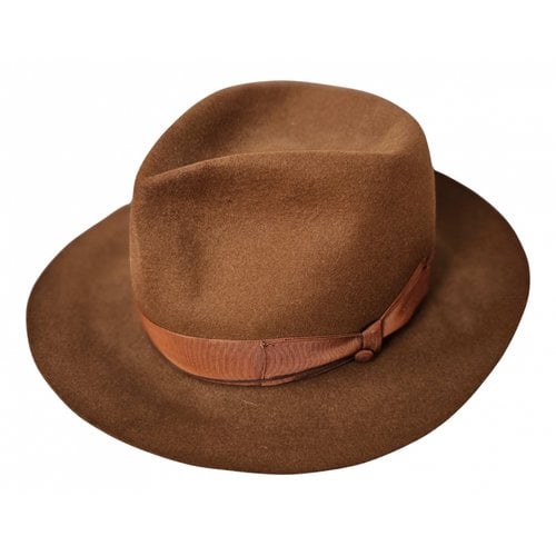 Pre-owned Borsalino Cashmere Hat In Camel