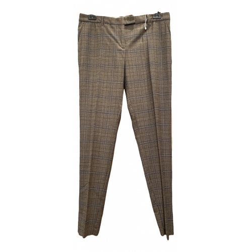 Pre-owned Max Mara Wool Trousers In Multicolour