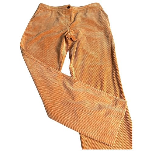 Pre-owned Chanel Straight Pants In Brown