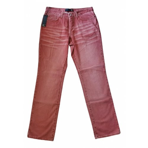 Pre-owned Just Cavalli Straight Jeans In Red