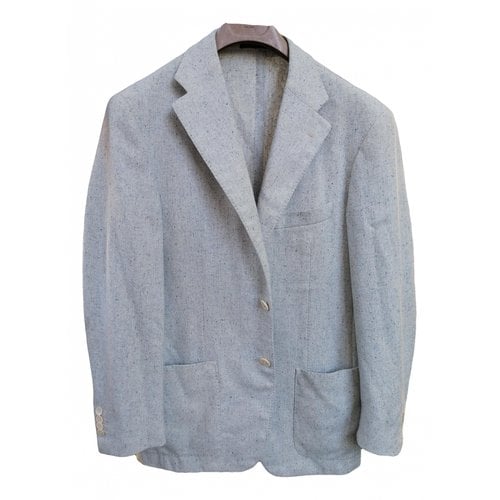 Pre-owned Corneliani Cashmere Vest In Blue