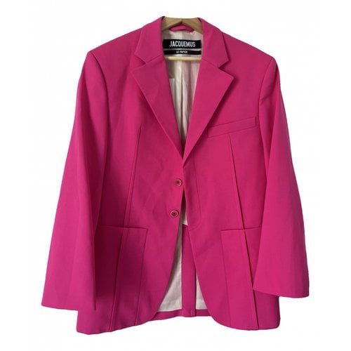 Pre-owned Jacquemus Wool Blazer In Pink