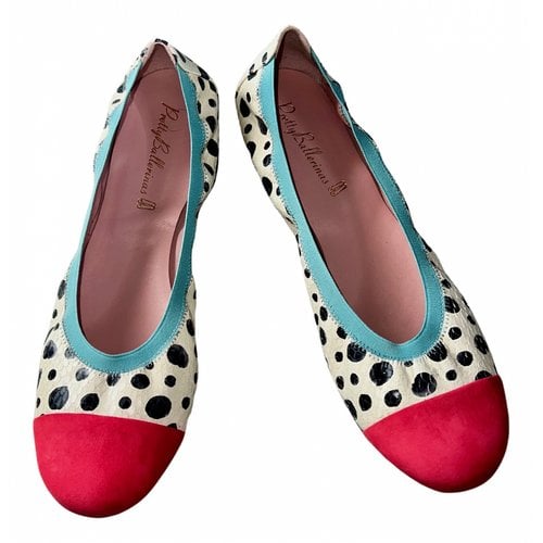 Pre-owned Pretty Ballerinas Leather Ballet Flats In Multicolour