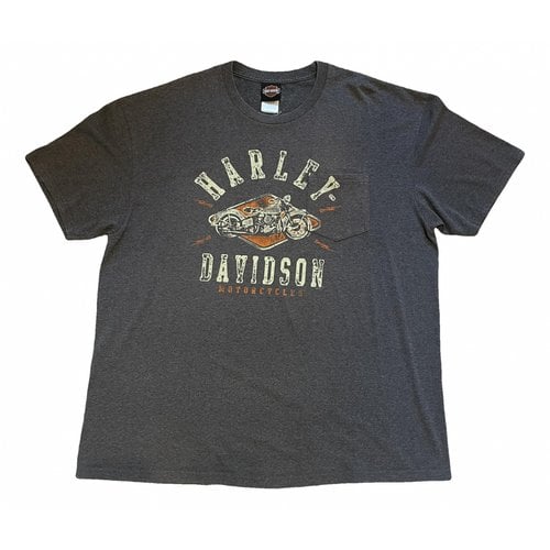 Pre-owned Harley Davidson T-shirt In Grey