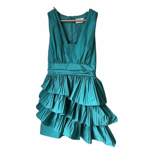 Pre-owned Nenette Mid-length Dress In Turquoise