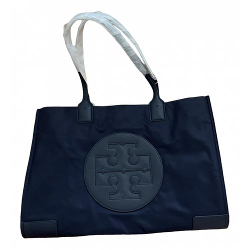 Pre-owned Tory Burch Cloth Tote In Blue