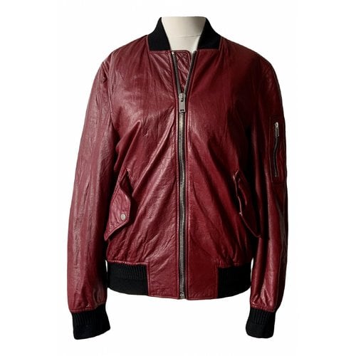 Pre-owned Proenza Schouler Leather Jacket In Red