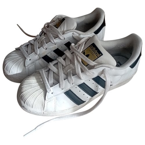 Pre-owned Adidas Originals Superstar Trainers In White