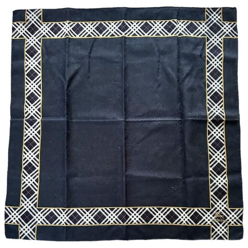 Pre-owned Burberry Scarf In Navy