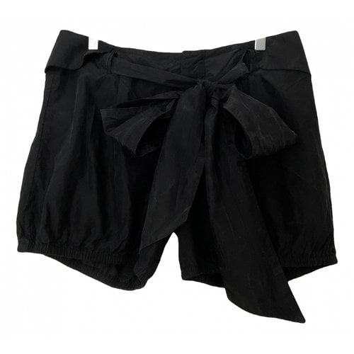 Pre-owned Prada Silk Mini Short In Black