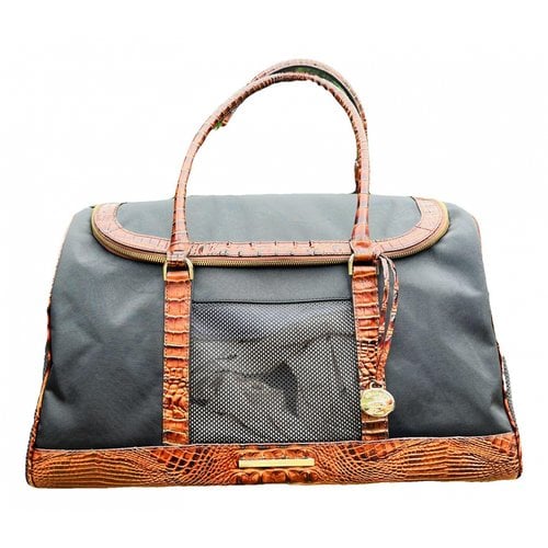 Pre-owned Brahmin Leather Travel Bag In Black