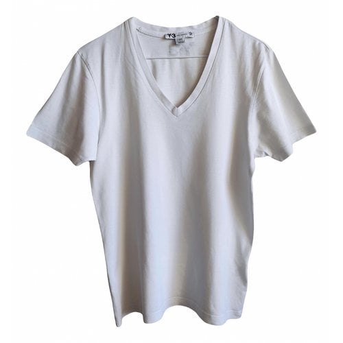 Pre-owned Y-3 By Yohji Yamamoto T-shirt In White