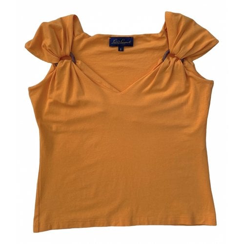 Pre-owned Luisa Spagnoli T-shirt In Orange