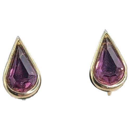Pre-owned Dior Earrings In Purple