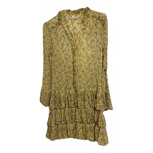 Pre-owned Zadig & Voltaire Mini Dress In Yellow