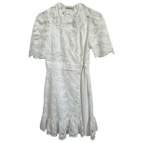 Pre-owned Sandro Lace Dress In White