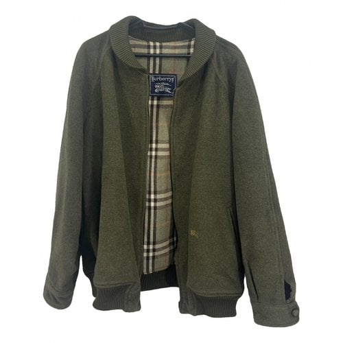 Pre-owned Burberry Wool Vest In Green