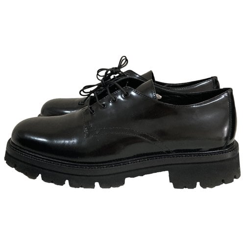 Pre-owned 8 By Yoox Leather Lace Ups In Black