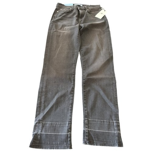 Pre-owned 7 For All Mankind Jeans In Grey