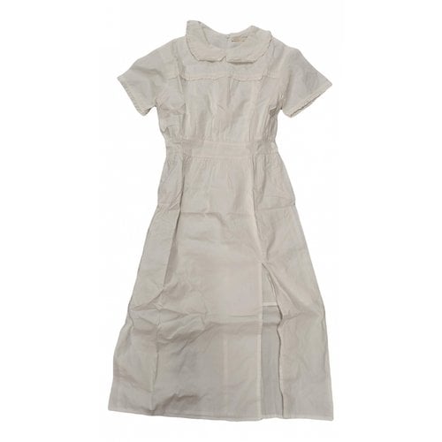Pre-owned Maje Mid-length Dress In White