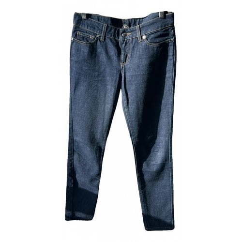 Pre-owned Mcq By Alexander Mcqueen Slim Jeans In Blue