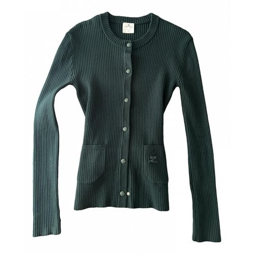 Pre-owned Courrèges Cardigan In Green