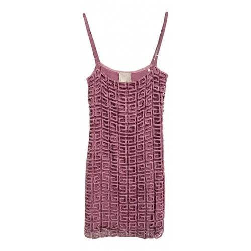 Pre-owned Givenchy Wool Mini Dress In Pink