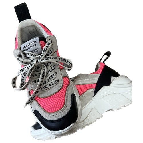 Pre-owned Zadig & Voltaire Fall Winter 2020 Trainers In Pink