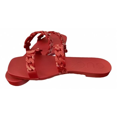 Pre-owned Gucci Sandal In Red